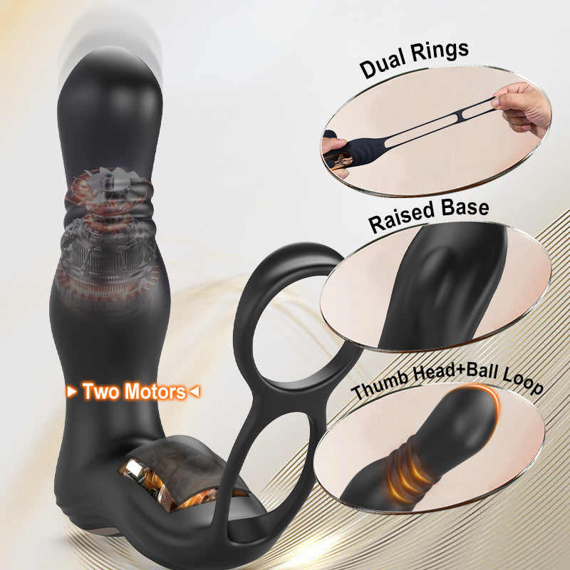THOR - Best Seller Thrusting Vibrating Solo Male Play Prostate Massager