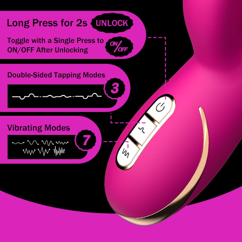 Acmejoy - Dual Tapping G-Spot Climax Rabbit Powerful Vibrator