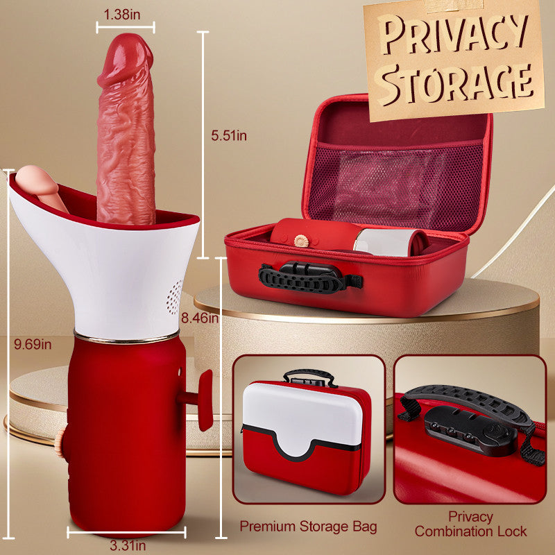Lover——Multifunctional 6-in-1 Penis Gun Machine, Exquisite Gift Box Packaging