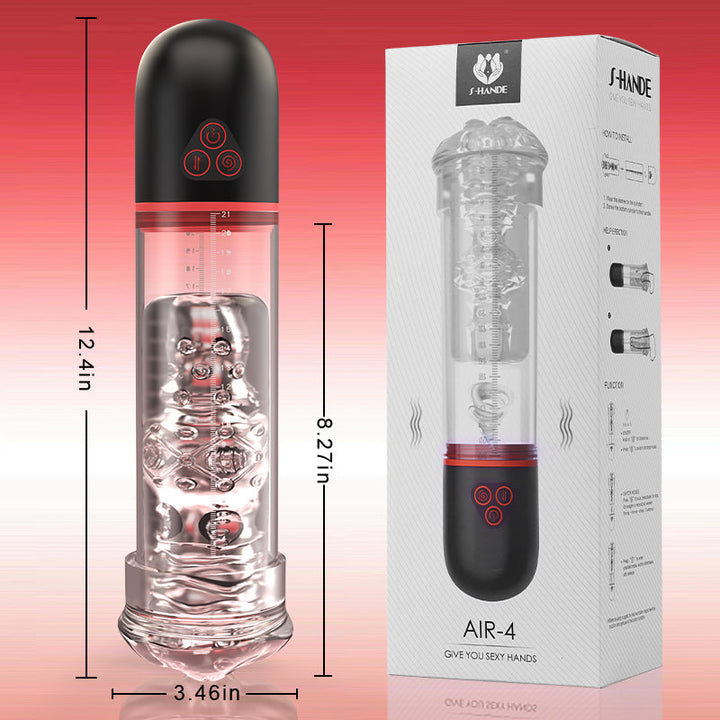 S-HANDE - S-Hande Upgraded 2 IN 1 Sucking Vibrating Penis Pump AcmeJoy S-HANDE - S-Hande Upgraded 2 IN 1 Sucking Vibrating Penis Pump AcmeJoy