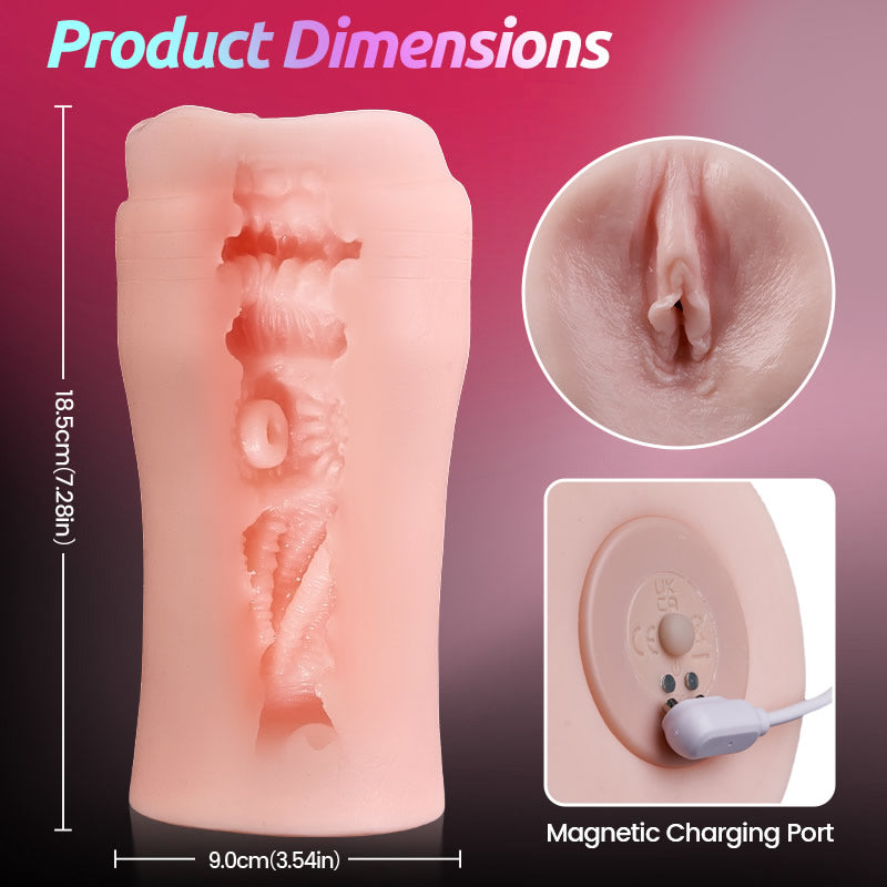 Thrill - 10 Vibrations  7 Frequencies  3 Intensities  Simulated Masturbator   Male Sex Toy