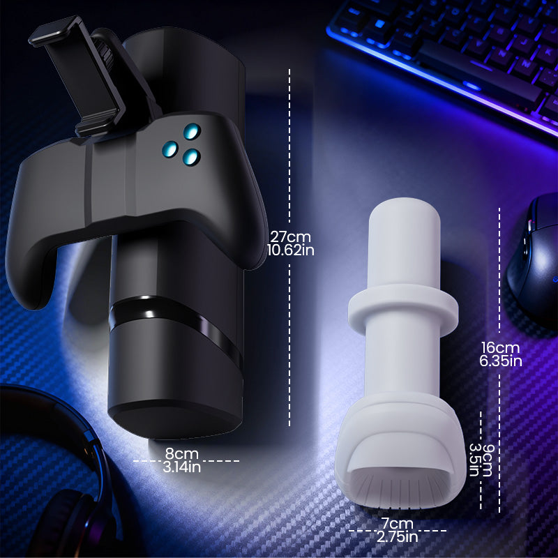 Turbo - Thrust 10-Mode Stroker – Interactive Gamepad Design with Adjustable Phone Stand