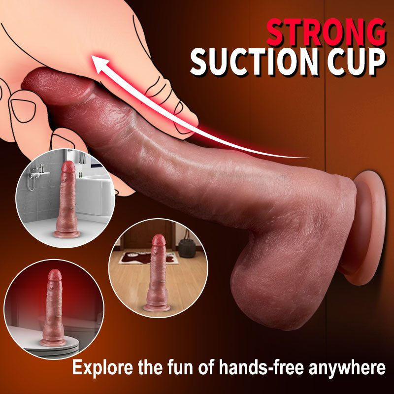Casimir - Realistic Dildo Designed for Beginners Silicone Heating Thrusting Automatic In & Out Dildo