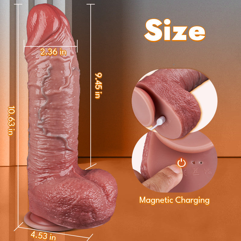 Kratos - 2.36 Diameter Thrusting Huge Realistic Dildos