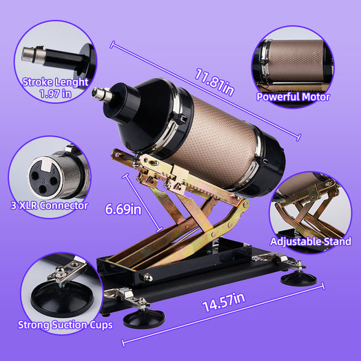 Acmejoy - Iron Titan 400 Strokes/Mins 5 IN 1 Accessories Dildo Sex Masturbation Machine