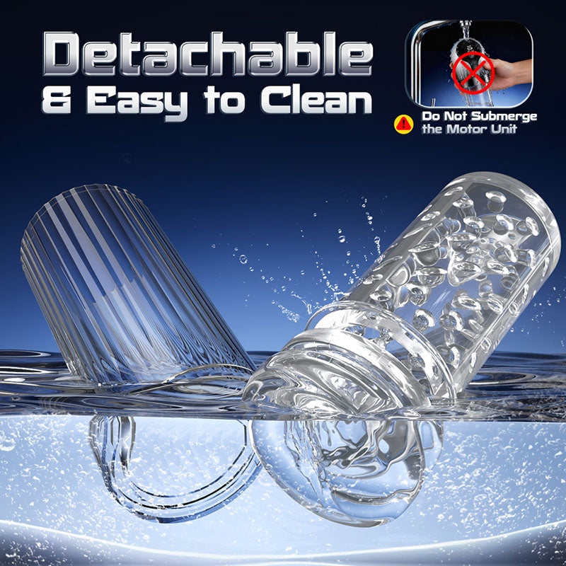 【Limited-time offer  39.99】Vortex Male Stroker - Acmejoy X Bestvibe Collaboration 4 Strong Suction One-Key Burst 9 Rotations Easy to Clean with Free Lubricant
