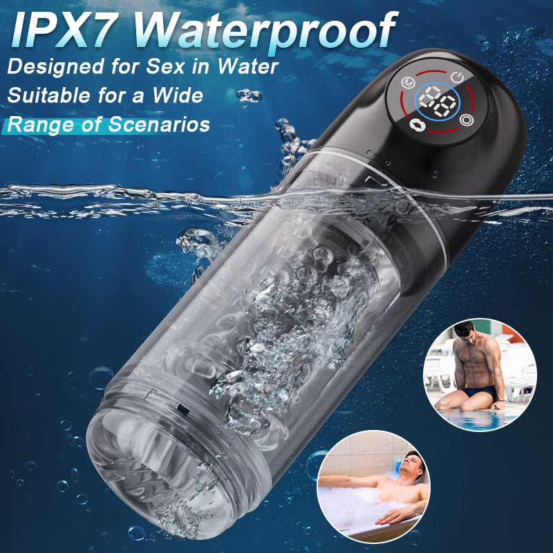Poseidon - 7 Sucking Rotating Licking Male Stroker Bath Masturbator