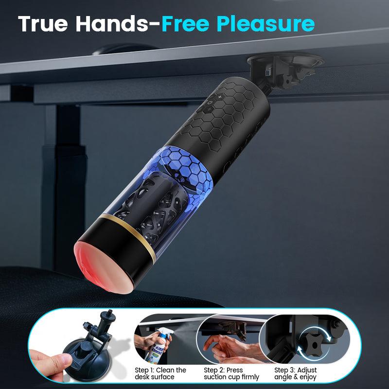 STORM -  Intense Thrusting & Spinning Hands-Free 6.10 Inches Depth Masturbator