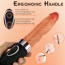 Riley - Wriggling Heating 9.65 Inch Dildo