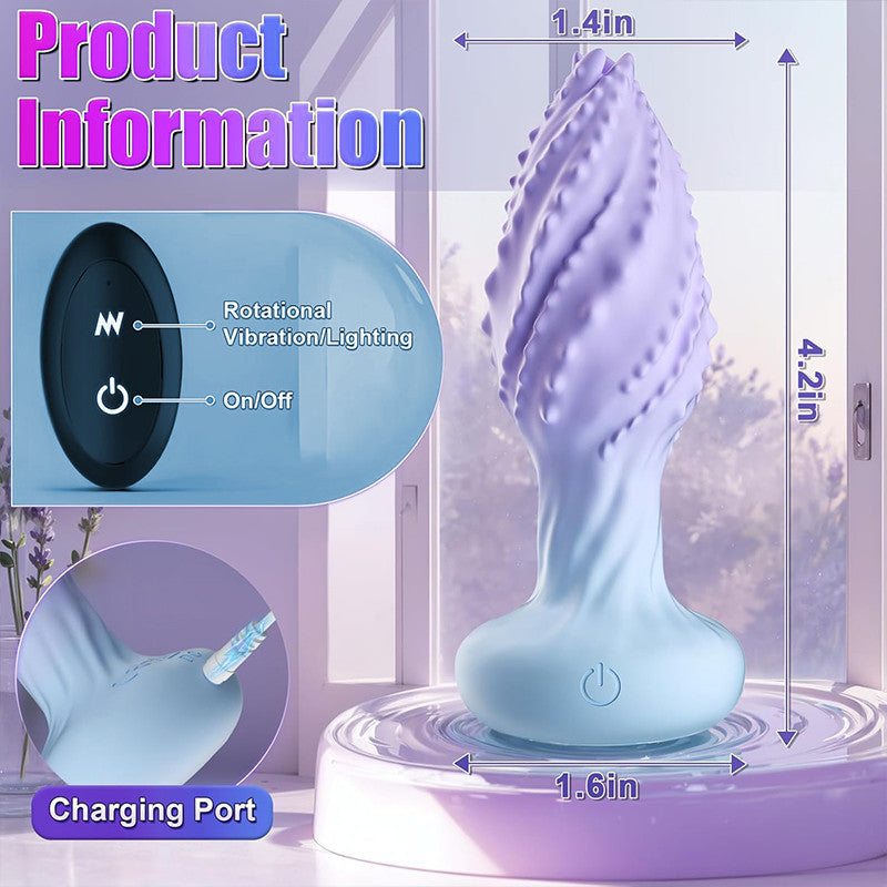 Little Monster - 360° rotating anal vibrator, 10 vibration frequencies, 7-color LED light