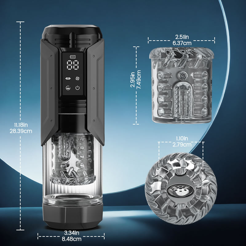 King - 100% Waterproof 4 IN 1 Automatic Masturbation Cup for Men