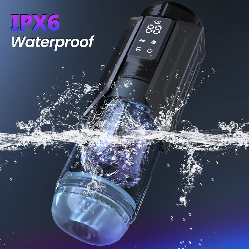 Acmejoy King - 100% Waterproof 4 IN 1 Masturbation Cup