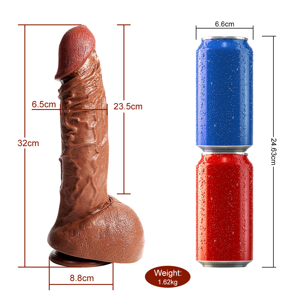 Buder-Manual Dildo for Big Size Fun 12.60 Inches