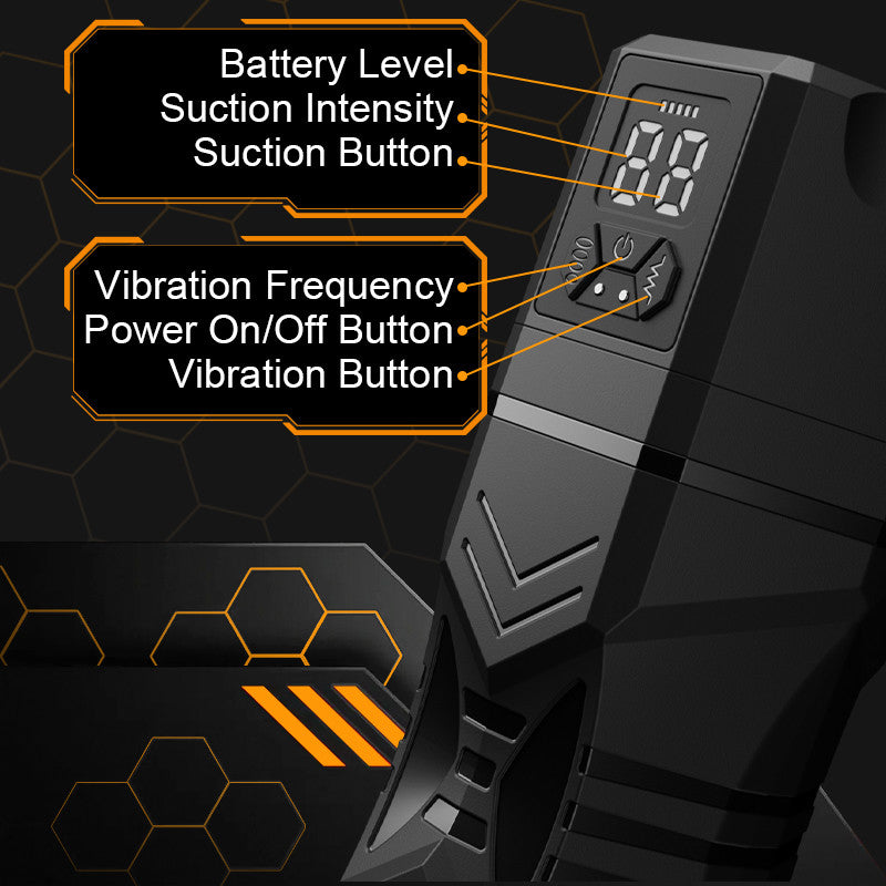 【Big Size Friendly】Captain Titan – Male Stroker with 5 Suction 9 Vibrations Realistic Riding & Squeezing Action for Intense