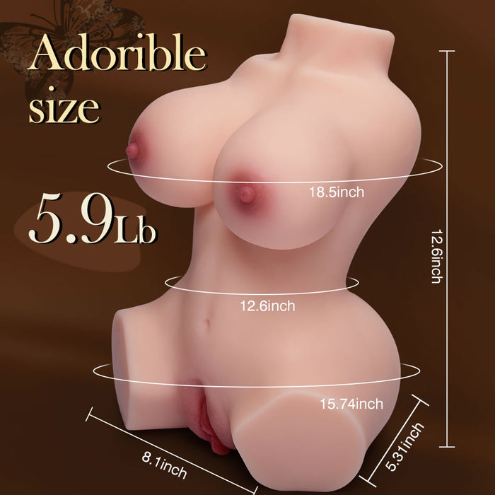 5.9lb Handhold Love Doll with Boobs Anus Pussy
