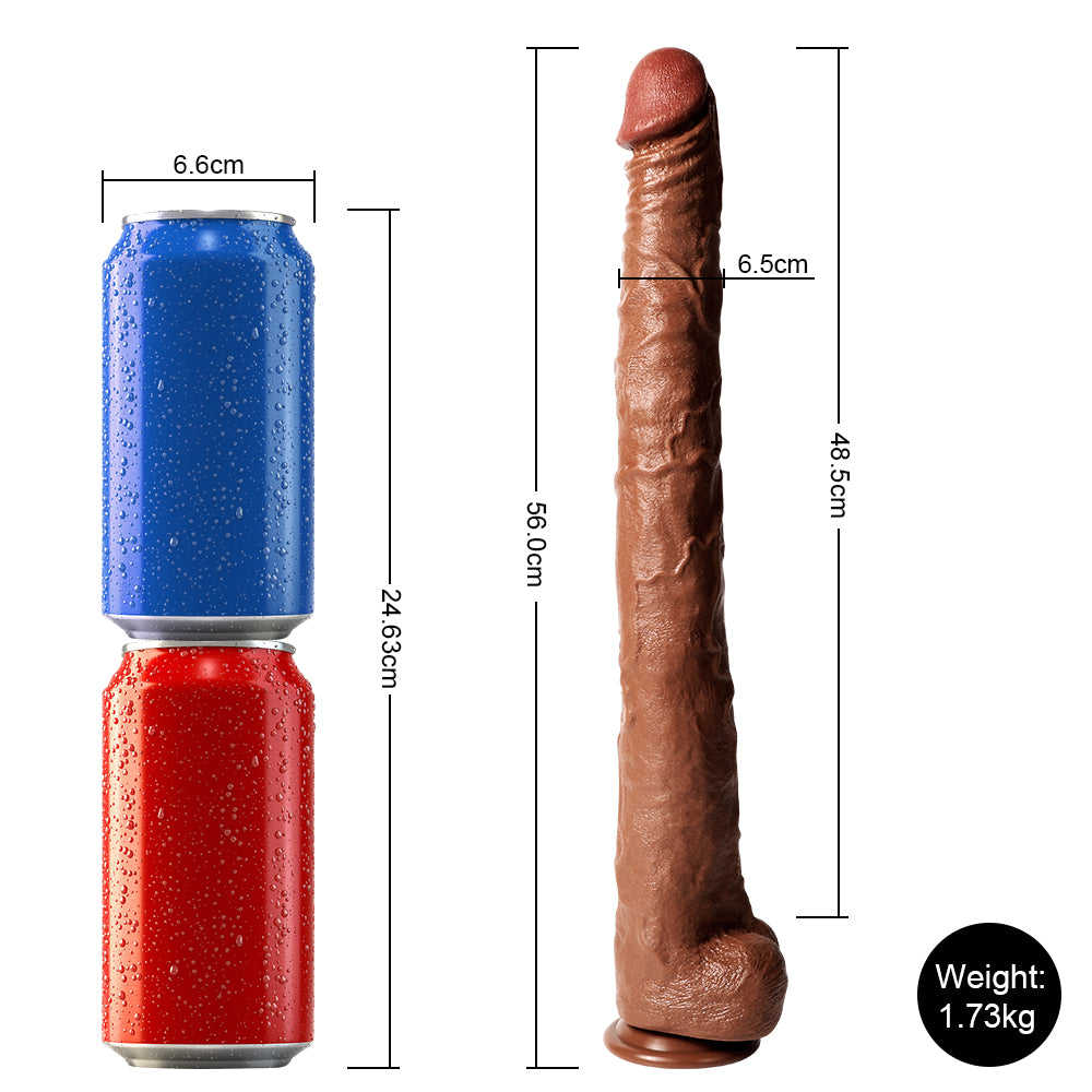 Buder -  Long Big Dildo for Beginners and Experienced Players 22.04 Inches