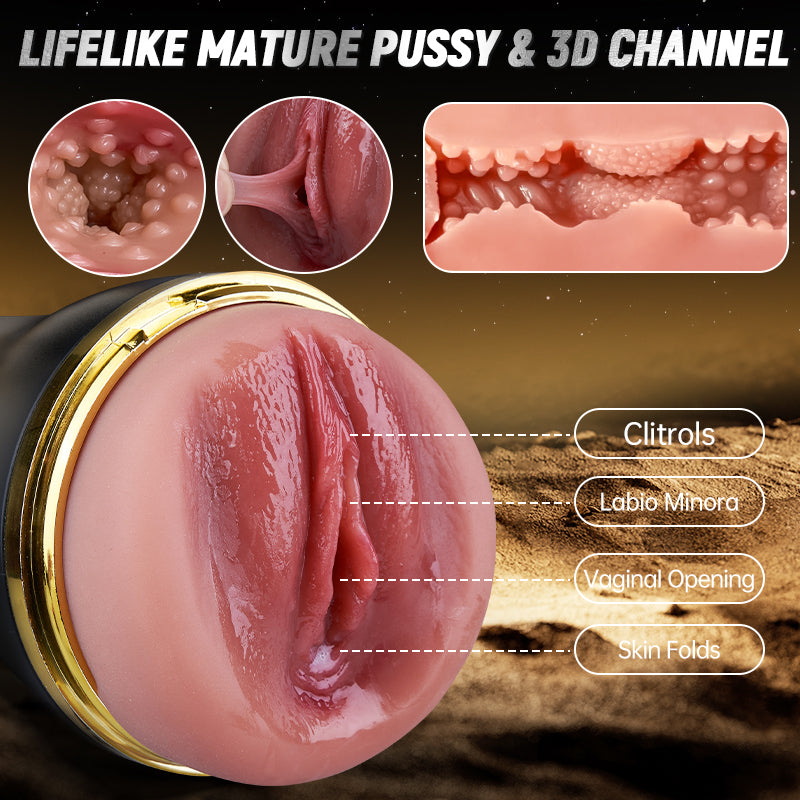 【Best for MILF's Labia】Captain - 10 Vibrating Sucking Deep Throat Male Stroker