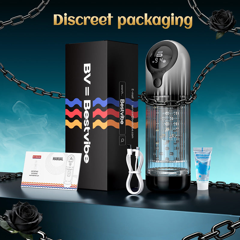 Vortex Male Stroker - Acmejoy X Bestvibe Collaboration 4 Strong Suction One-Key Burst 9 Rotations Easy to Clean with Free Lubricant