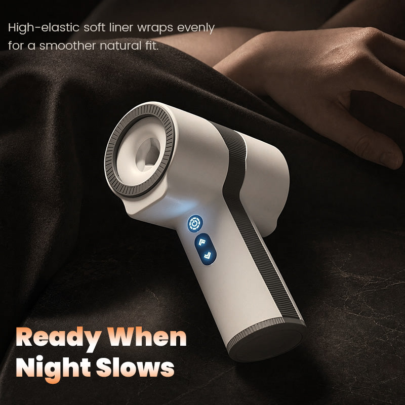 Raiden – Ergonomic Male Masturbator - Non-Slip Arc Handle for Fatigue-Free Grip + Durable Telescopic Rotation Motor
