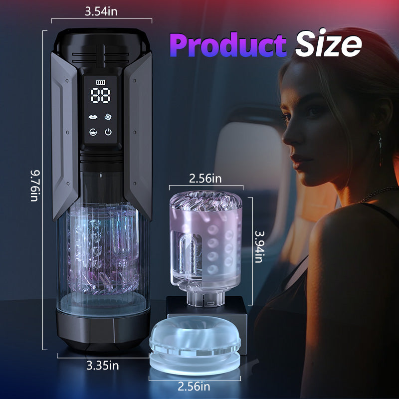 Acmejoy King - 100% Waterproof 4 IN 1 Masturbation Cup