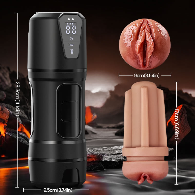 【Free  Shipping】【Plump Everting Mature Pussy】Challenger - 10 Vibrations, 5 Suctions, Ultra-Realistic Vagina, Simulated Masturbator