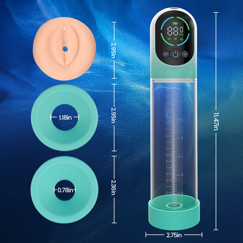 GigaGrow- Acmejoy 5 Suction & Manual Air Pressure 2 IN 1  for ED Treatment Penis Pump