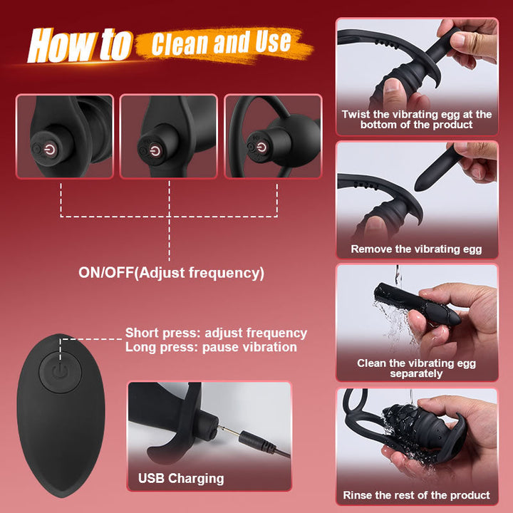 Abe - 10 Vibrating Prostate Massager Set 3PCS AcmeJoy Abe - 10 Vibrating Prostate Massager Set 3PCS AcmeJoy