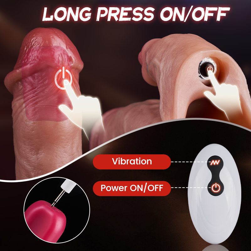 Acmejoy - Penis Sleeve Extender Enlarger Vibrating Cock Ring 8 Modes For Men Couples