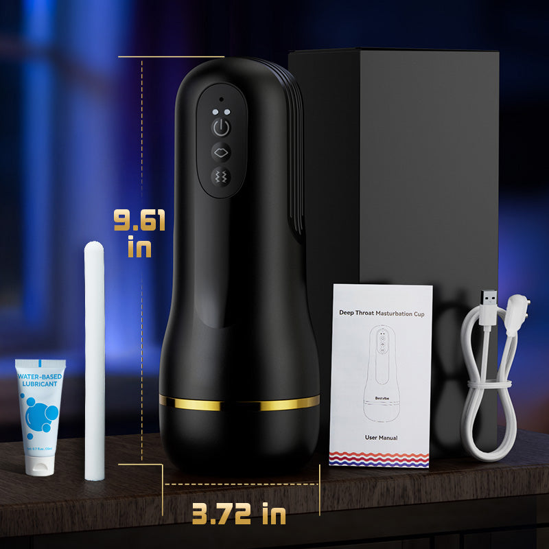 【Best for MILF's Labia】Captain - 10 Vibrating Sucking Deep Throat Male Stroker