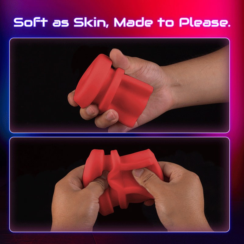 Acmejoy - 【Partner Play】LickMe Phone Holder 4 Suction 7 Tongue-Licking Voice Function Male Stroker Masturbator