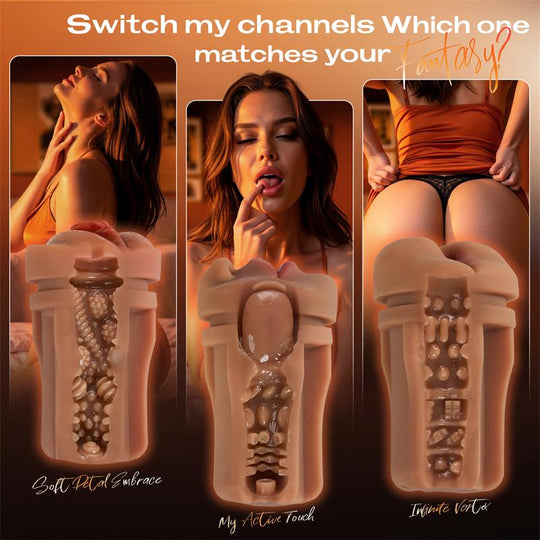 【$10 Off — Only 3 Days!】Bestvibe Pro - 3 Replaceable Sleeves 3 Unique Pleasure Male Masturbator 5 Suction & 10 Vibration Modes