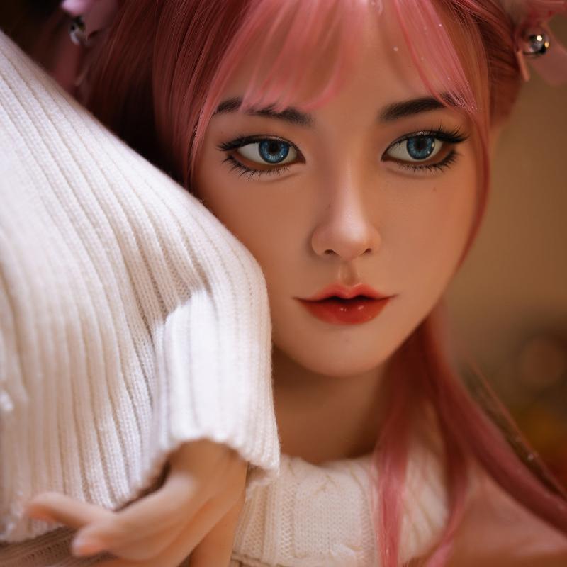 Freya - Feline Beauty with Blue Eyes and Pink Areola and Labia C Cup Lifesize Sex Doll