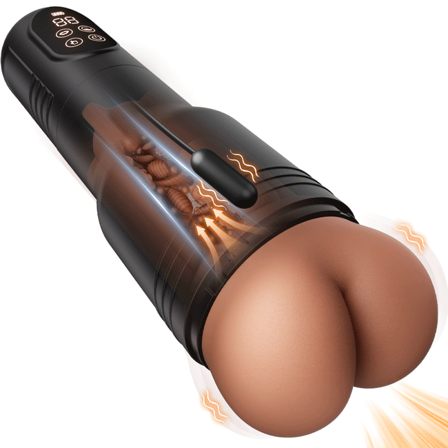 Bolt - Realistic Ass Pocket Pussy 7 Vibration & Suction Modes Toys | Anal Male Masturbator Cup