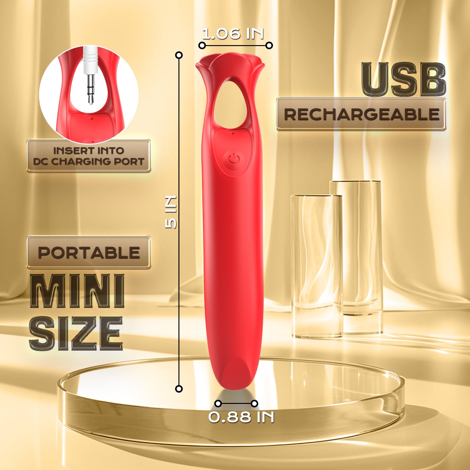 Acmejoy - 12 Vibrations Precision Clitoral Stimulation Bullet Vibrator