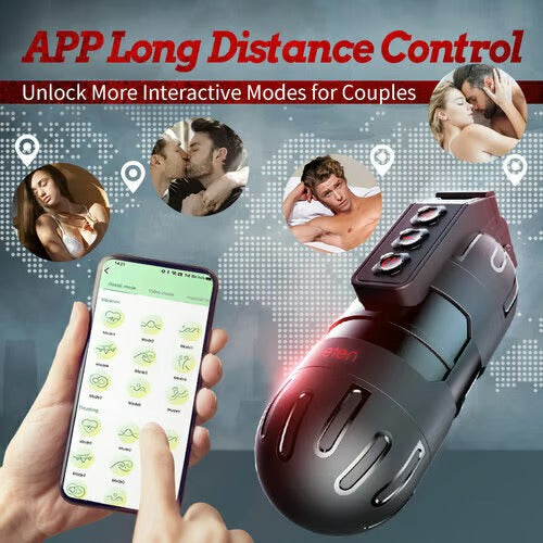 Flash - 10 Vibrating Male Masturbator Stroker With Voice Mode, APP Control