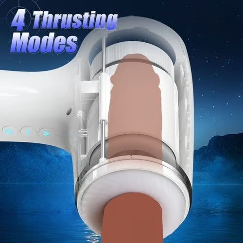 William - Through-Hole Vibrating Stroking Male Masturbation Cup