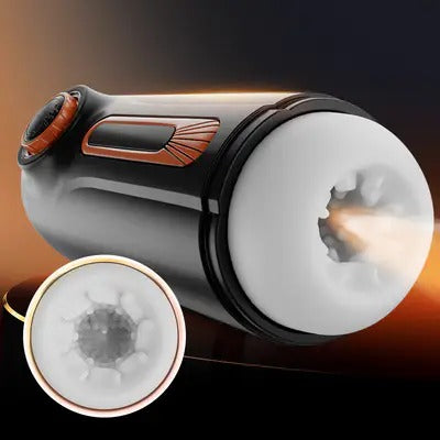 Chris-6 IN 1 10 Vibrating & Thrusting with 4 Sucking Automatic Knob Adjusting Male Masturbator