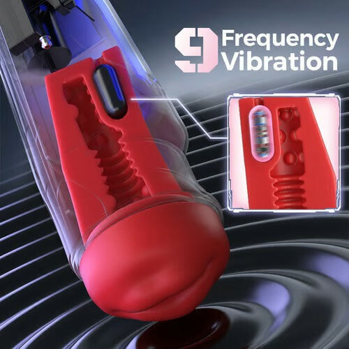 Soren - City Lights Red Sucking Mouth Vibrating Male Stroker