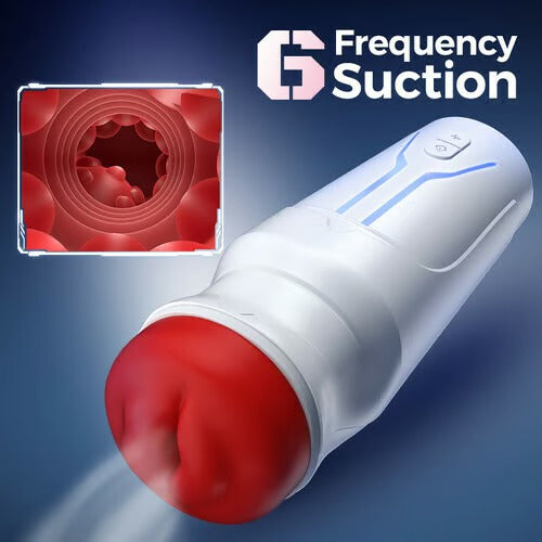 Soren - City Lights Red Sucking Mouth Vibrating Male Stroker