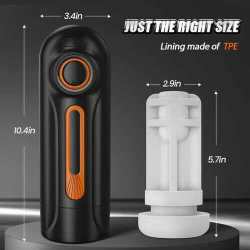Chris-6 IN 1 10 Vibrating & Thrusting with 4 Sucking Automatic Knob Adjusting Male Masturbator