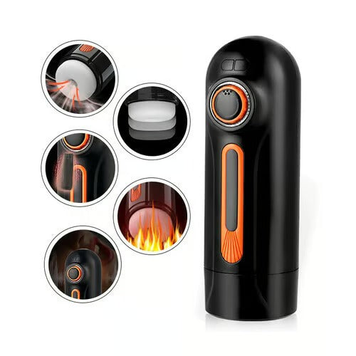 Chris-6 IN 1 10 Vibrating & Thrusting with 4 Sucking Automatic Knob Adjusting Male Masturbator