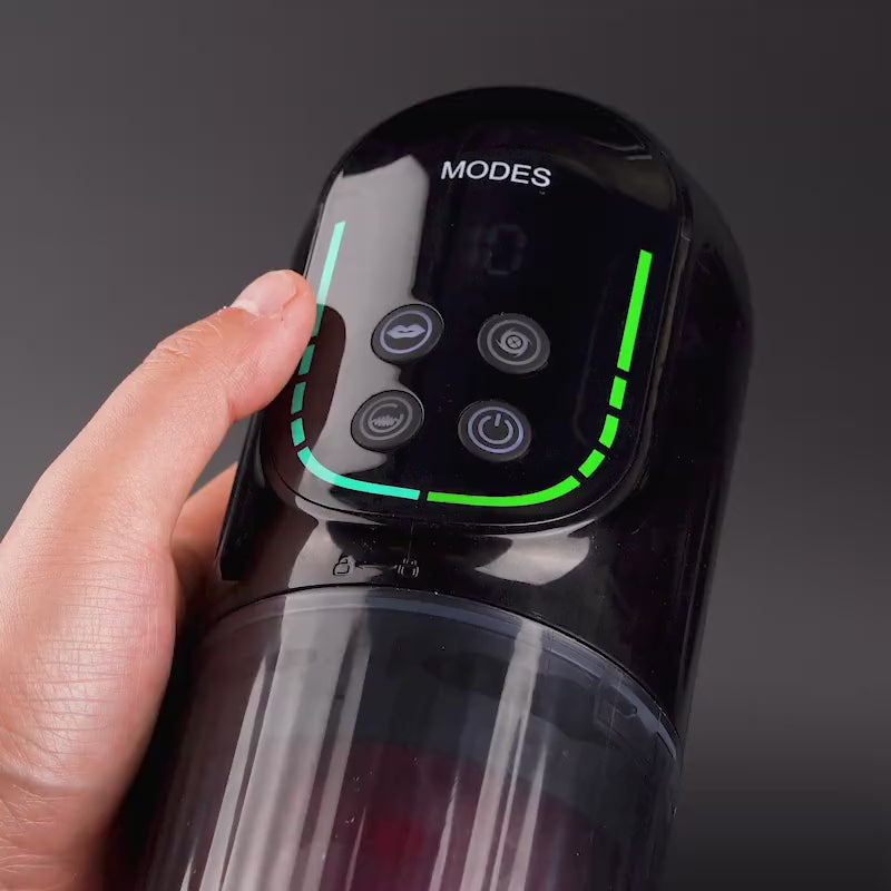 Acmejoy X Bestvibe -Scarlet - 360° Tongue Licking Lifelike Thick Sleeve with 7 Suctions Modes Blowjob Stroker
