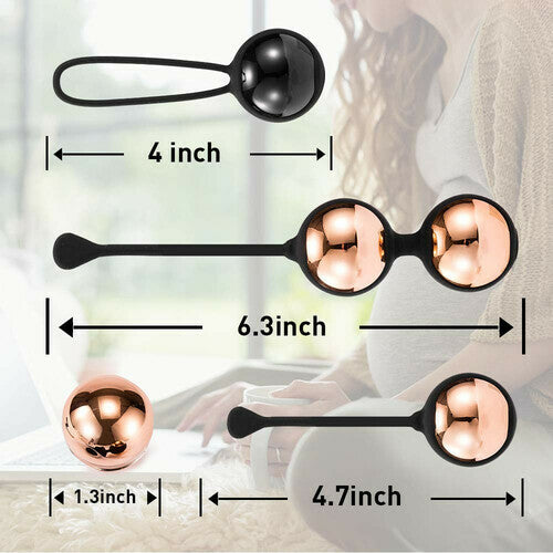 Acmejoy 6 Set Kegel Exercise Weights Ben Wa-Vaginal Balls