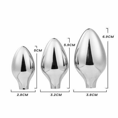 Silver Bullet - 3PCS Anal Plug with Cock Ring