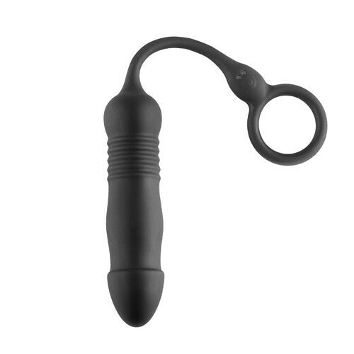 AcmeJoy 3 Vibrating Thrusting Prostate Massager with Cock Ring