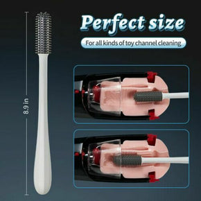 Pinay Big Ass Male Masturbator and Silicone Cleaning Brush Sex Toy Cleaner Set