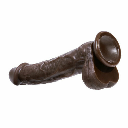 AcmeJoy Long Size Brown Life-like Dildo