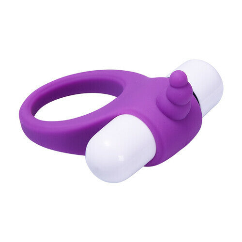 Ron Portable Power Vibrating Elastic Cock Ring for Couple Play