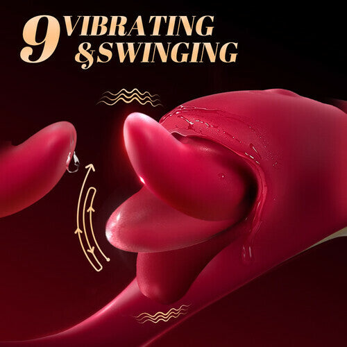 Acmejoy Clitoral Licking G Spot Vibrating & Swinging Stimulator