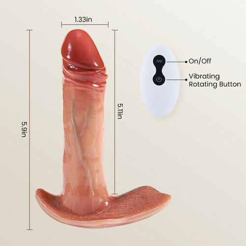 AcmeJoy 8 Vibrating & Thrusting Dildo Shape Prostate Massager
